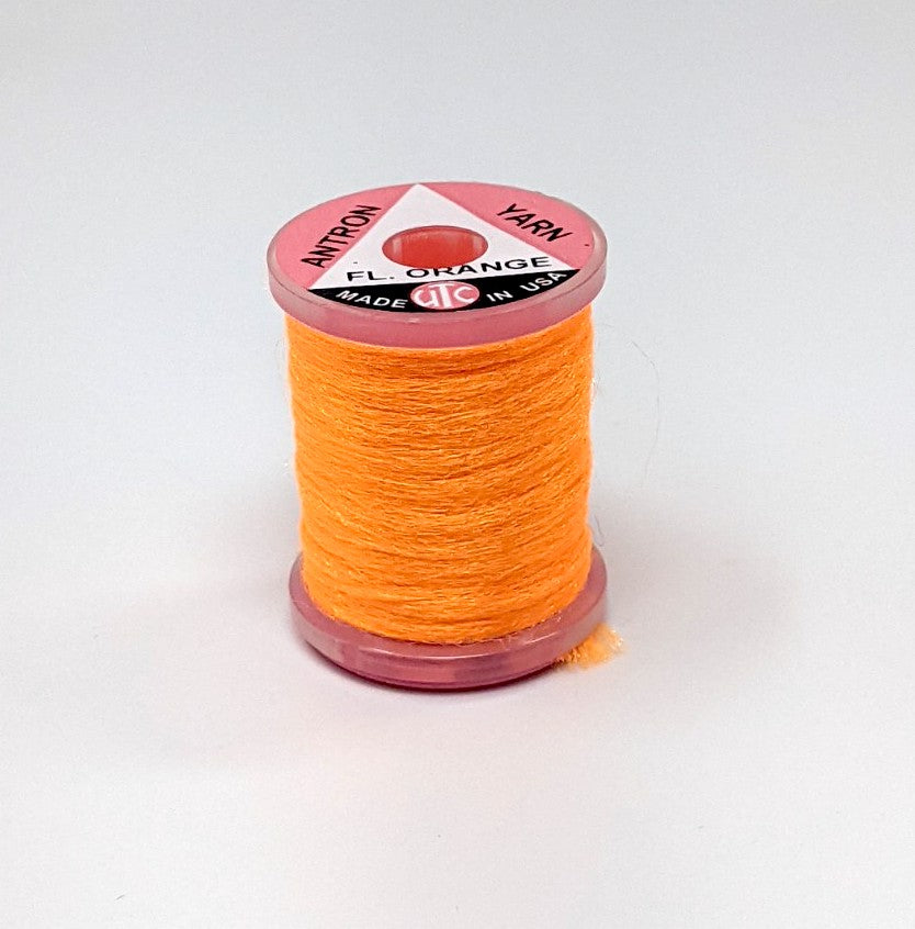 Wapsi Antron Yarn Spool Fl Orange Chenilles, Body Materials