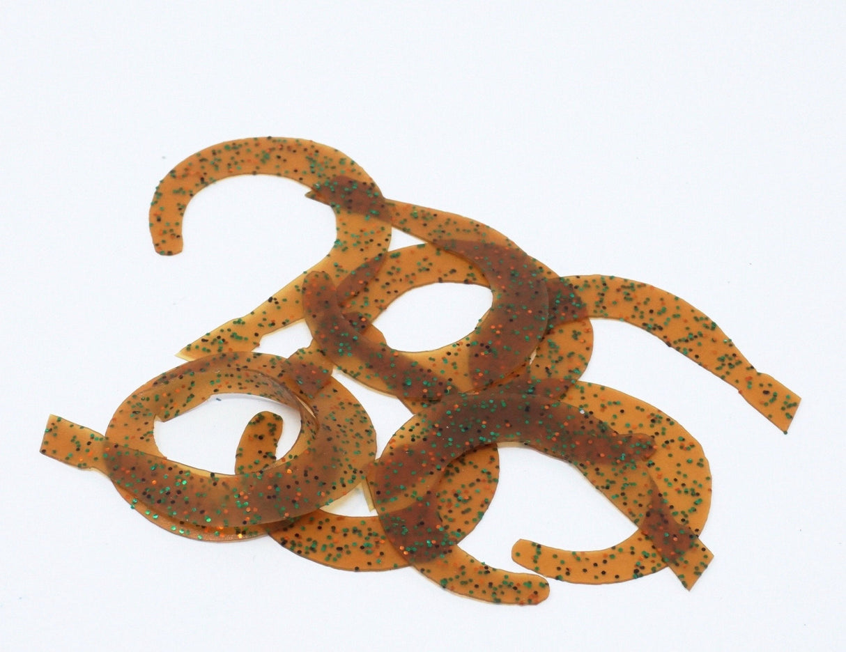Wapsi Fly Tails Pumpkin Orange/Green/Black Flake