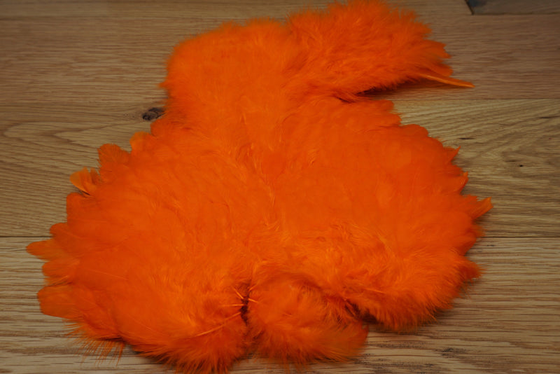 Wapsi Marabou Patch Orange Saddle Hackle, Hen Hackle, Asst. Feathers