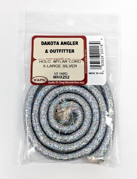 Wapsi Mylar Cord Holo Silver / X-Large Chenilles, Body Materials