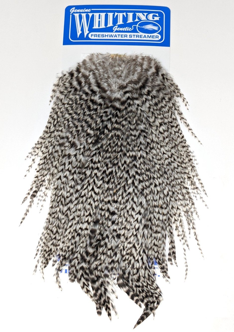 Whiting Freshwater Streamer Saddle Grizzly Saddle Hackle, Hen Hackle, Asst. Feathers