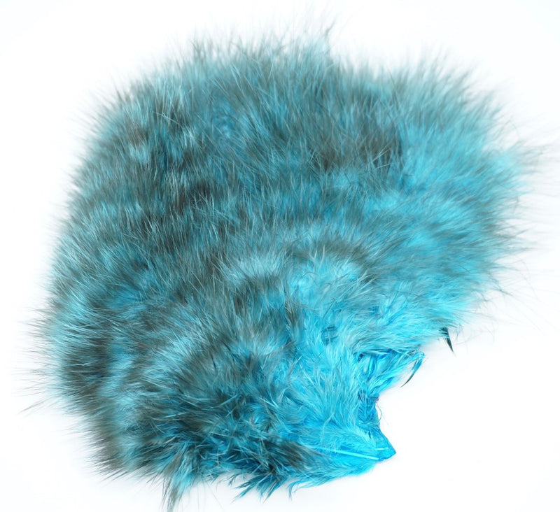 Whiting Super Bou Marabou Grizzly Silver Dr. Blue Saddle Hackle, Hen Hackle, Asst. Feathers