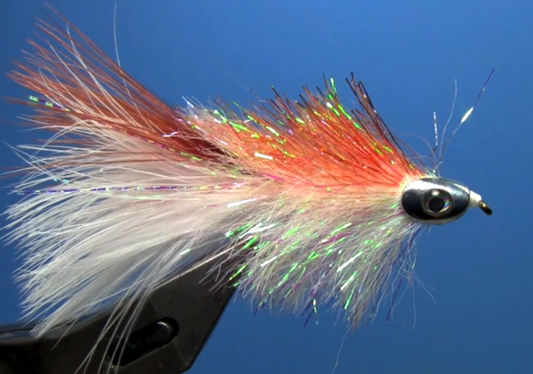 fish skull sparkle minnow fly tying video