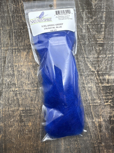 Nature's Spirit Icelandic Sheep Hair Royal Blue Sheep Hair and Wool