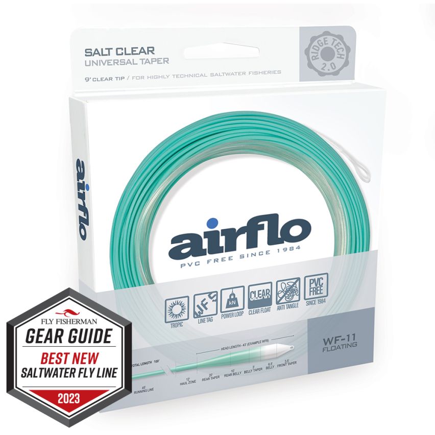 Airflo Superflo Ridge 2.0 Flats Universal Taper 9' Clear Tip WF8 Fly Line