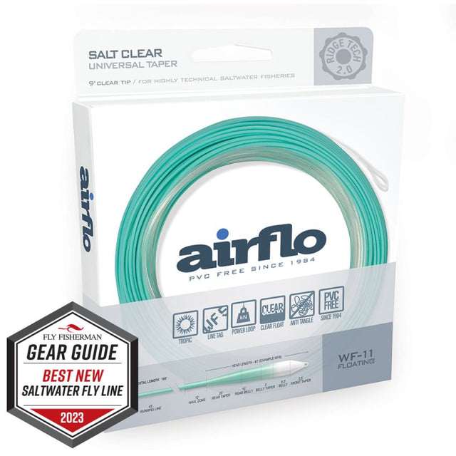 Airflo Superflo Ridge 2.0 Flats Universal Taper 9' Clear Tip WF8 Fly Line