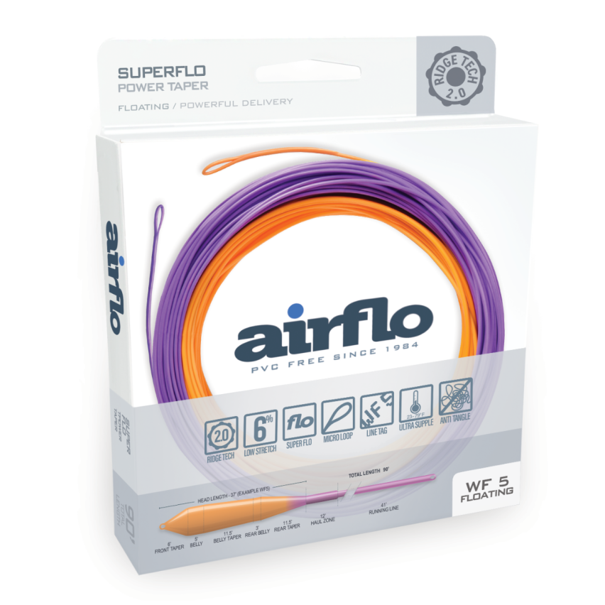 Airflo Superflo Ridge 2.0 Power Taper Fly Line (2024) Fly Line