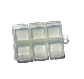Angler's Accessories Snap Top Midge Box, 6-Comp Fly Box