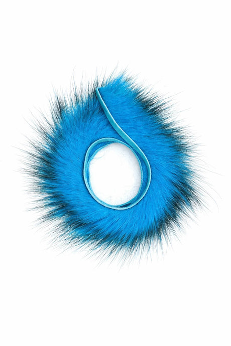 Aqua Flies American Opossum Strips KF Blue Misc. Hair & Fur
