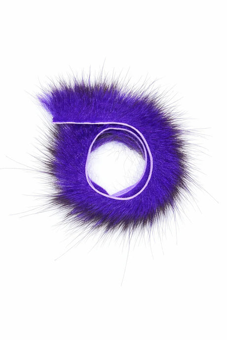 Aqua Flies American Opossum Strips Purple Misc. Hair & Fur