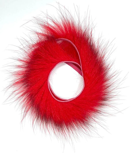 Aqua Flies American Opossum Strips Red Misc. Hair & Fur