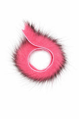 Aqua Flies American Opossum Strips Salmon Pink Misc. Hair & Fur