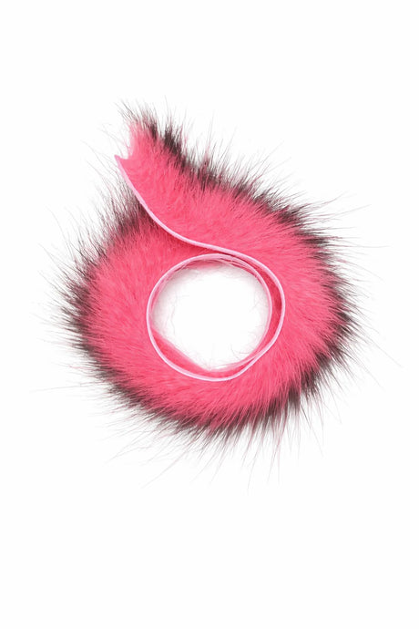 Aqua Flies American Opossum Strips Salmon Pink Misc. Hair & Fur