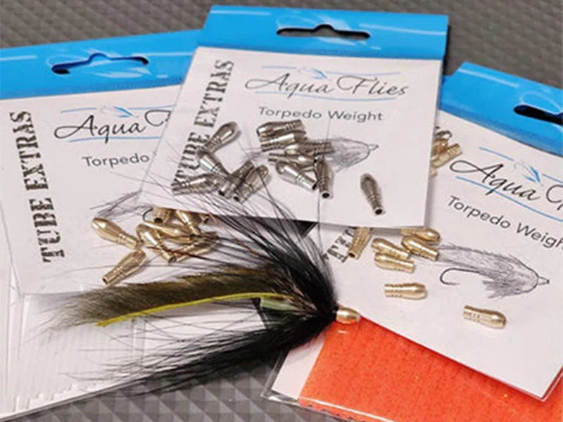 Aqua flies Torpedo Weights Hooks