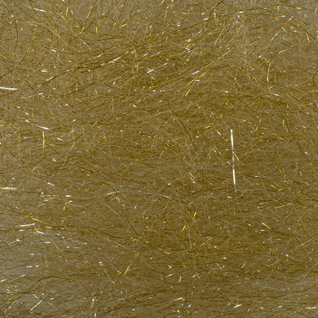 Arizona Crystal Minnow Hair Golden Tan Flash, Wing Materials