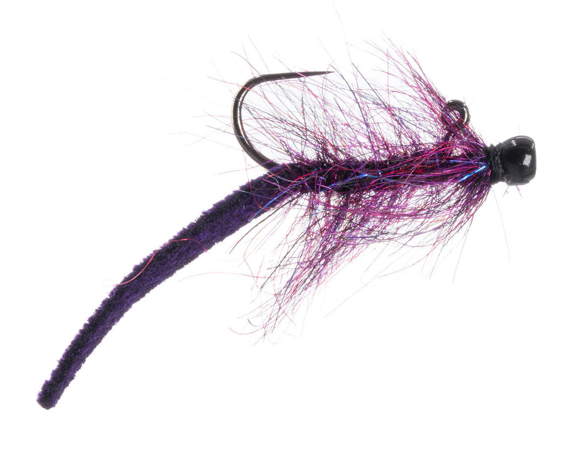 Balanced Leather Nano Leech Purple / 12 Flies