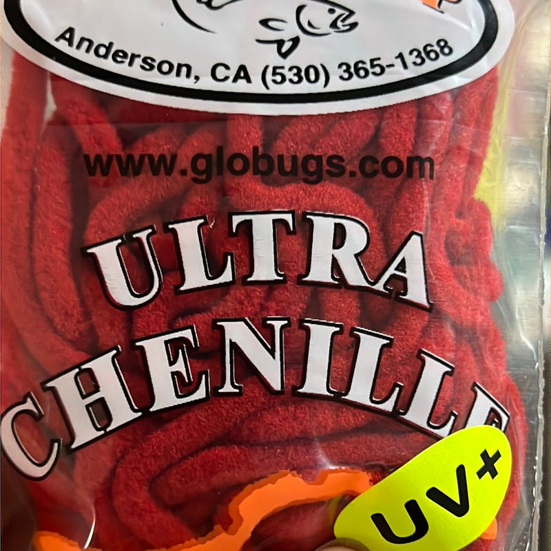 Bug Shop Glo Bugs Ultra Chenille Blood Red