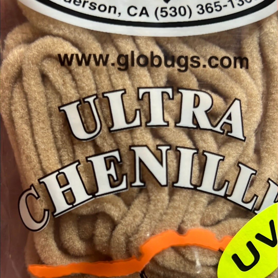 Bug Shop Glo Bugs Ultra Chenille Light Brown Chenilles, Body Materials