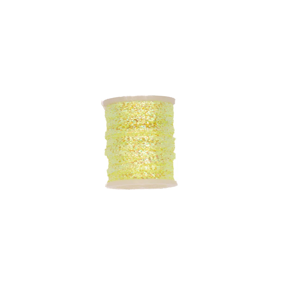 Cascade Crest Pearlescent Flat Braid Lime Wires, Tinsels