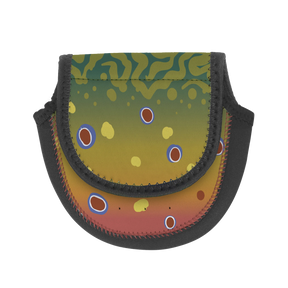 Cheeky Fish Skin Reel Case Brook Trout / Large Fly Reel