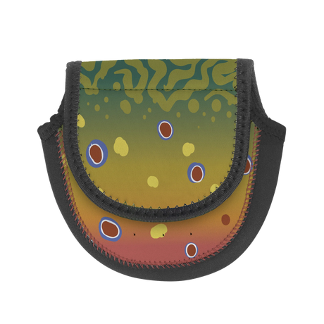 Cheeky Fish Skin Reel Case Brook Trout / Large Fly Reel