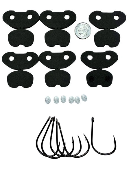 Chocklet's DIY Baitfish Slider Head Kit Foam & Foam Bodies