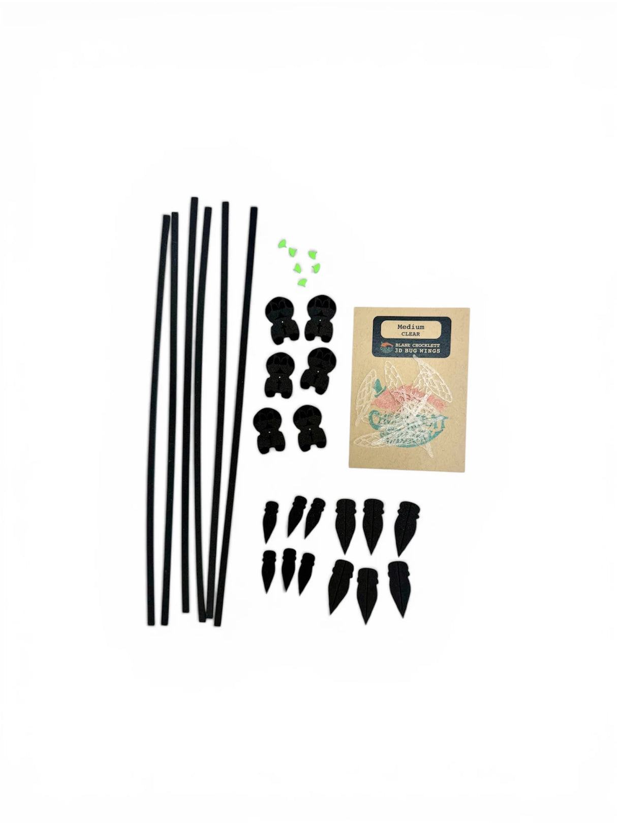 Chocklett Factory- Chocklett's DIY Cicada Kit Black / Small Fly Tying Kit