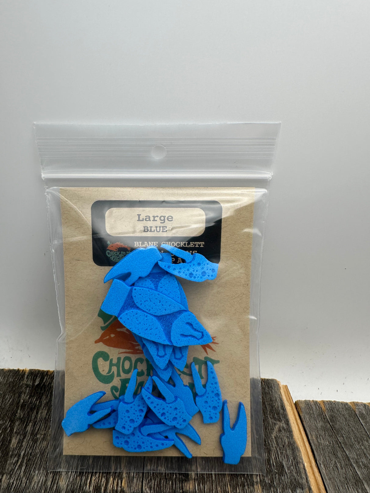 Chocklett Factory Craw Changer Claws & Carapace Large / Blue Fly Tying Materials