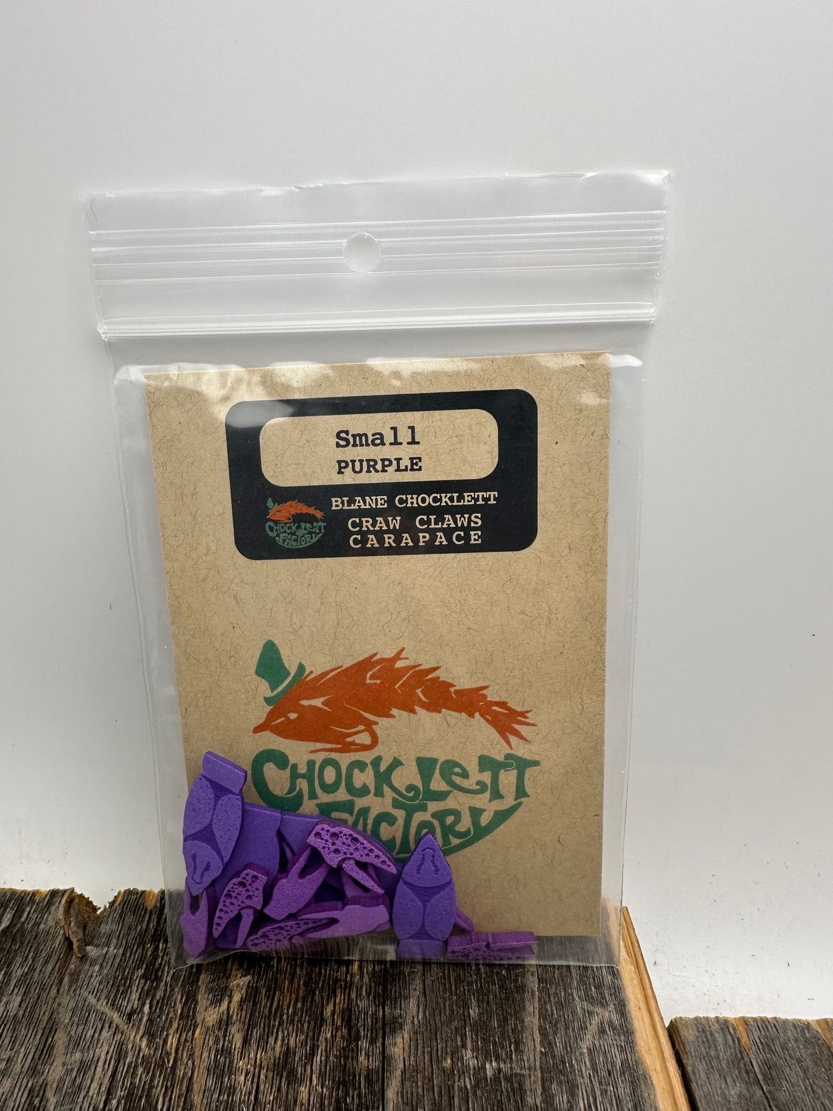 Chocklett Factory Craw Changer Claws & Carapace Small / Purple Fly Tying Materials