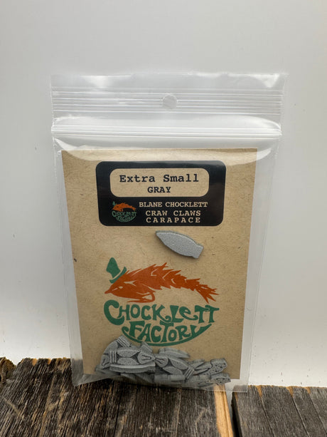 Chocklett Factory Craw Changer Claws & Carapace X-Small / Gray Fly Tying Materials