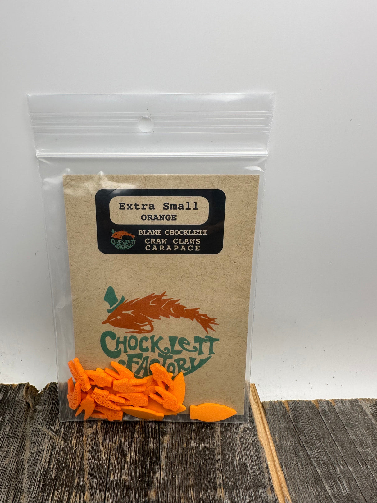 Chocklett Factory Craw Changer Claws & Carapace X-Small / Orange Fly Tying Materials