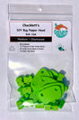 Chocklett's DIY Bulk Bug Popper Heads Chartreuse/Chartreuse / Medium Foam & Foam Bodies
