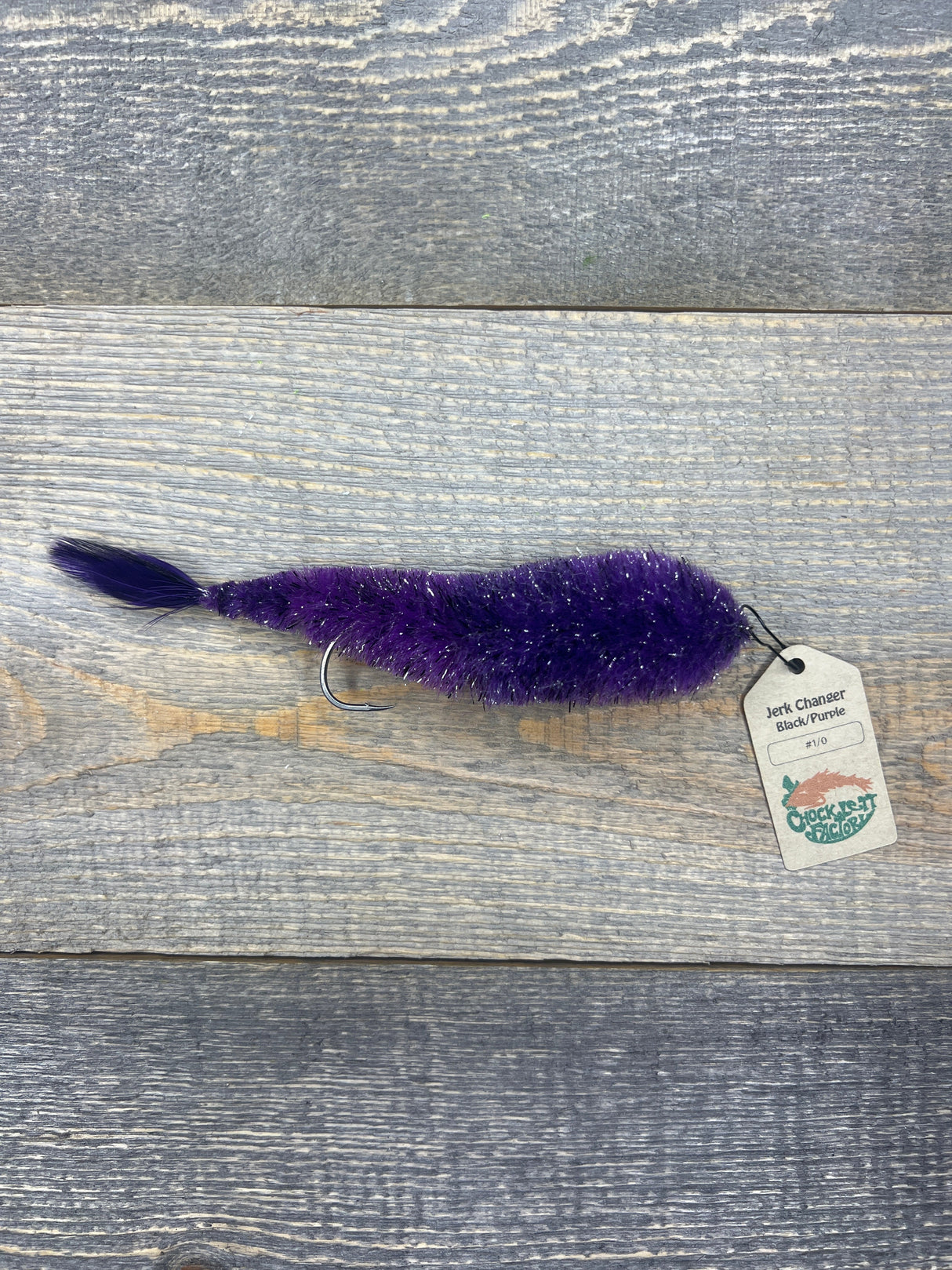 Chocklett's™ Jerk Changer™ Black/Purple / 1/0 Large 6" Flies