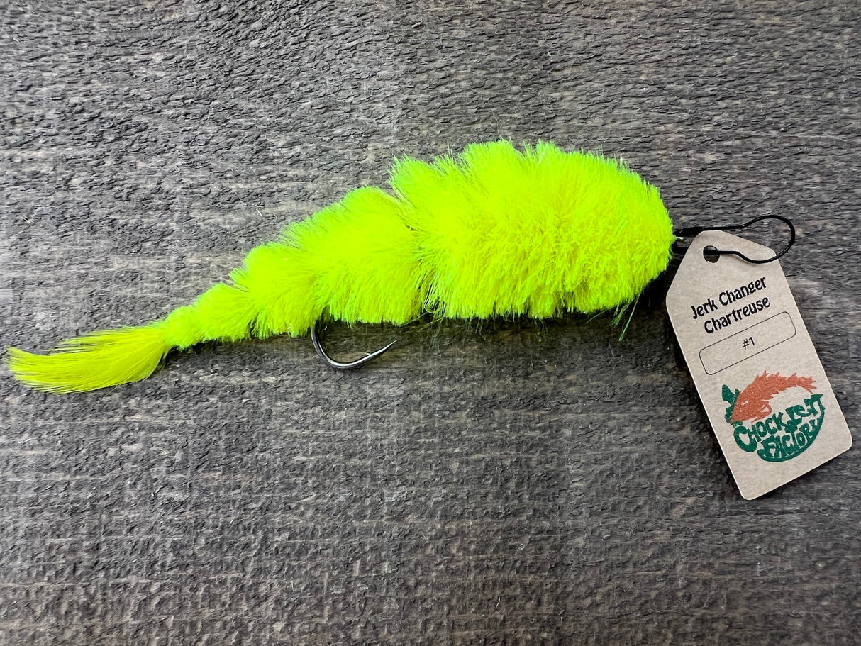 Chocklett's™ Jerk Changer™ Chartreuse / #1 Medium 5" Flies