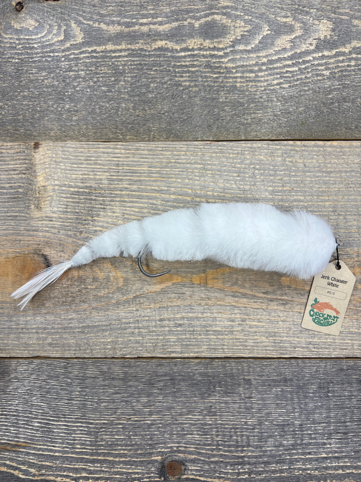 Chocklett's™ Jerk Changer™ White / 5/0 X Large 8" Flies