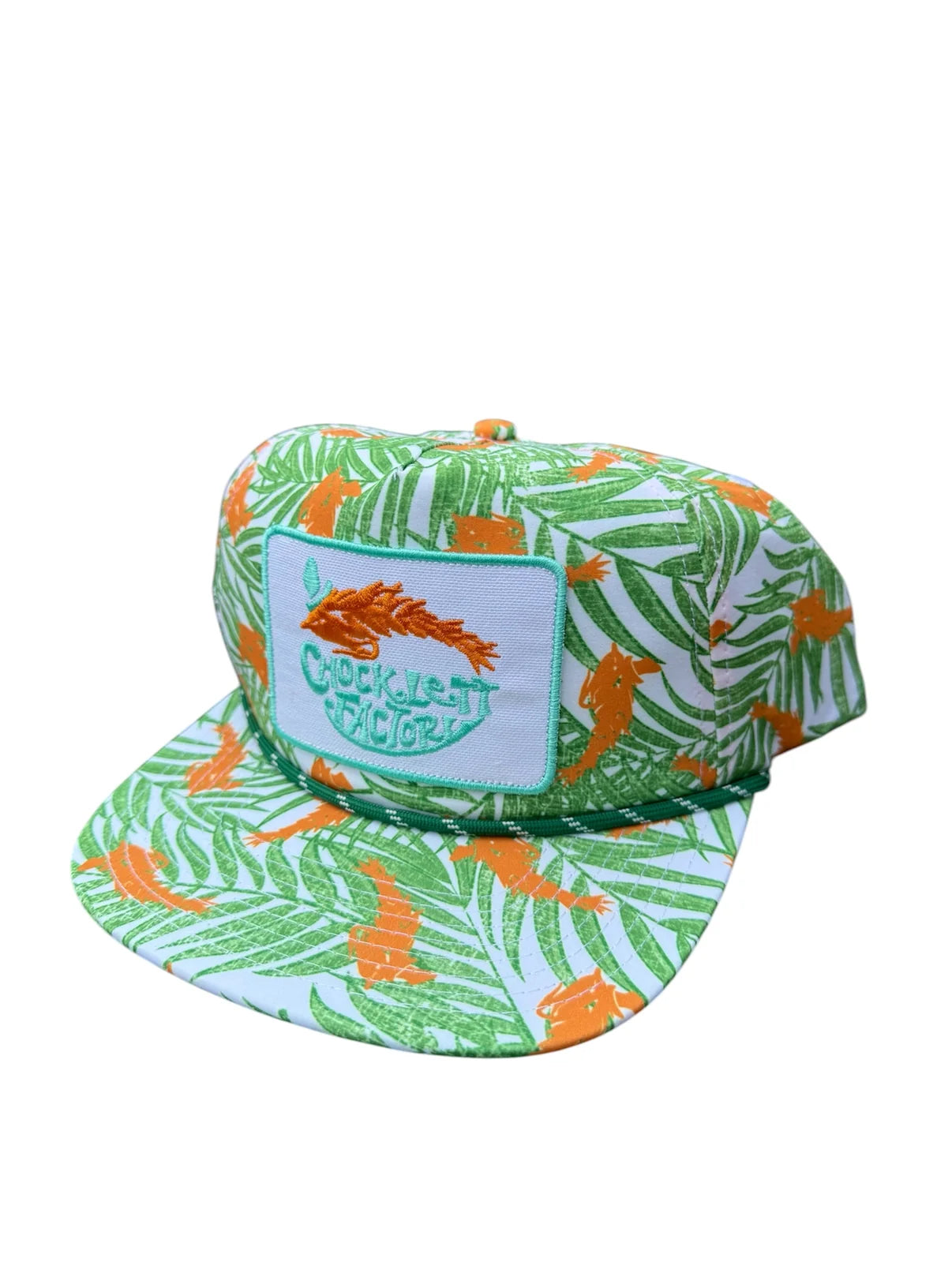 Chocklett's Micro Fiber Captain's Hat Green/White/Orange Hats