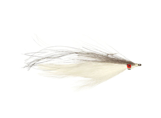 Clouser/Kreh Half & Half Gray/White / 3/0 Saltwater Flies