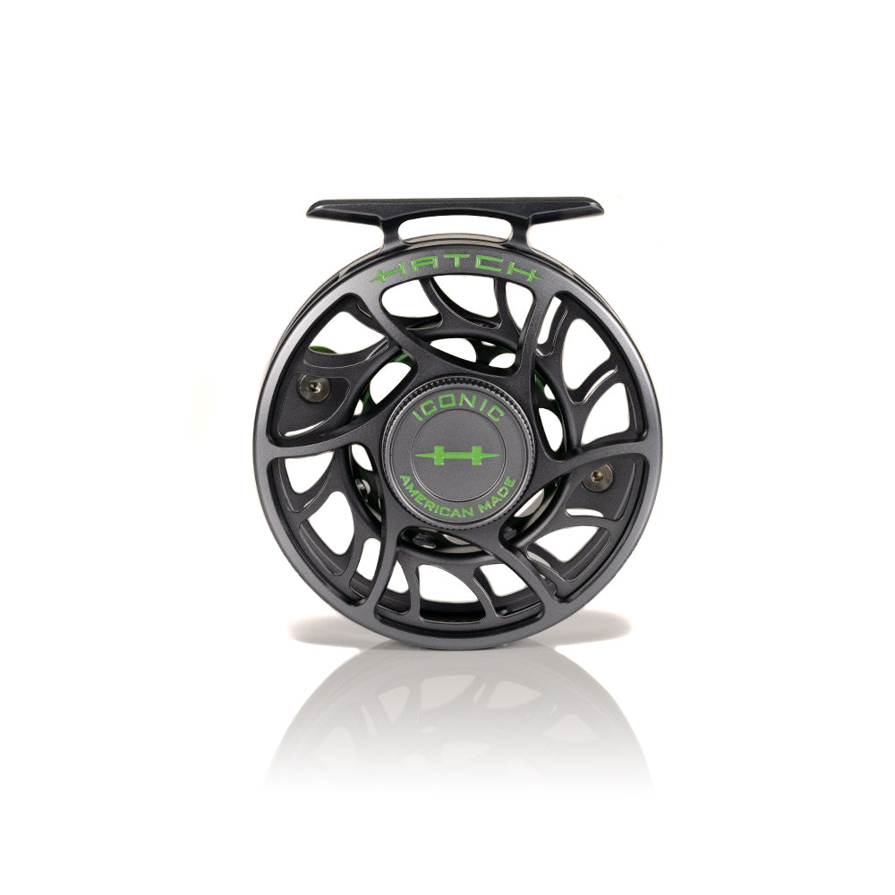 Custom Hatch Iconic Reel Cyber Grey Fly Reel