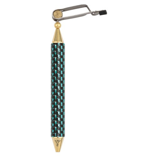 Dr. Slick Carbon Fiber Rotary Hackle Plier, w/ Rubber Tubing on One Jaw & Half Hitch Tool Fly Tying Tool