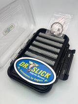 Dr. Slick Combo- Nipper, Reel & SNH5CFBK 5" Crossfire Scissor Clamp in Medium Fly Box Fly Fishing Accessories
