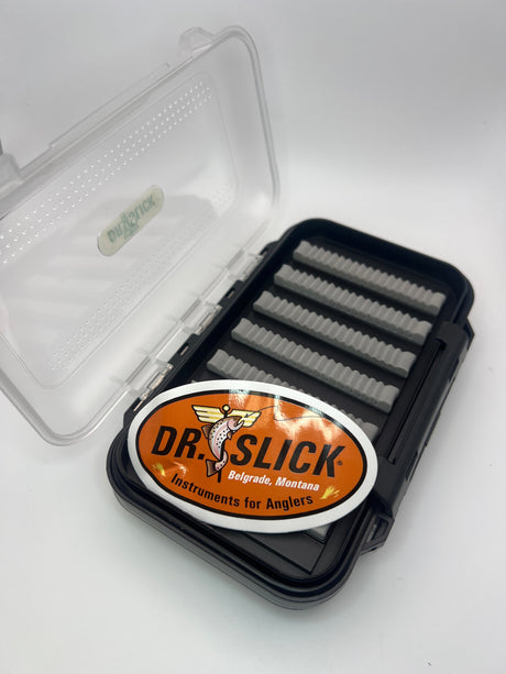 Dr. Slick Gift Set - Nipper, Reel & 5" Crossfire Standard Clamp in Medium Fly Box Fly Fishing Accessories