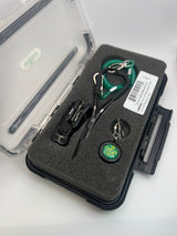 Dr. Slick Gift Set - Nipper, Reel & CMS5CFBK 5" Crossfire Mitten Scissor Clamp in Large Fly Box Fly Fishing Accessories