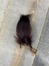 Dyed Bronze Mallard 4 Pairs Dyed Black Duck & Goose Feathers