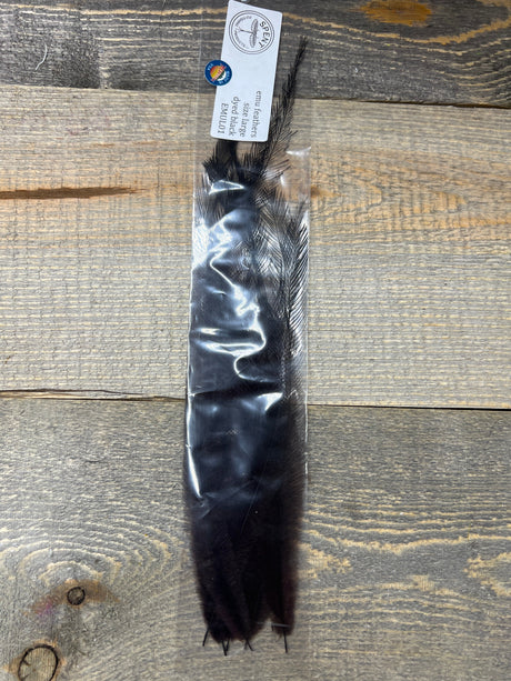 Dyed Large Emu Feathers Black Misc. Feathers