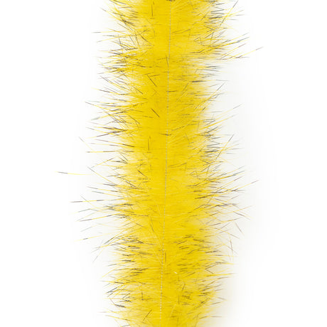 EP Bunny Brush Grizzly - 2 Pack Grass Yellow Chenilles, Body Materials