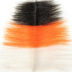 EP Chameleon Brush 3.5" - 2 Pack Black / Fl Orange / White Chenilles, Body Materials