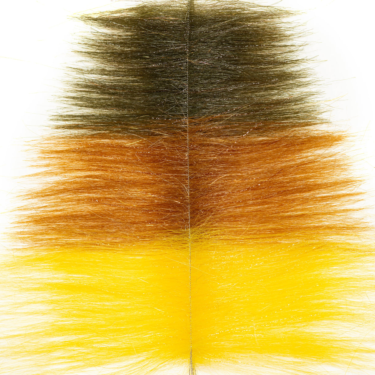 EP Chameleon Brush 3.5" - 2 Pack Dk Olive / Brown / Yellow Chenilles, Body Materials