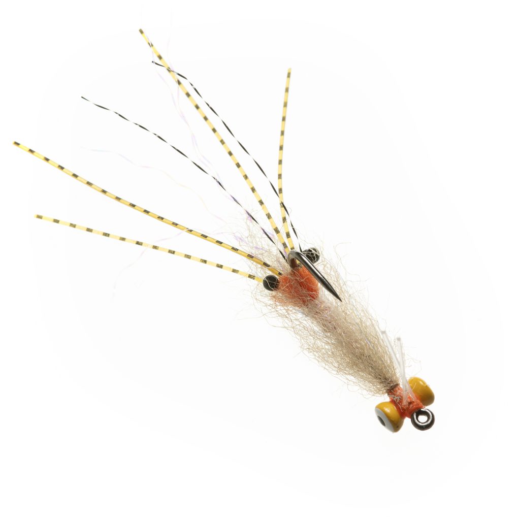 EP Spawning Shrimp Fly - Yellow Eye Tan / 1/0 Saltwater Flies