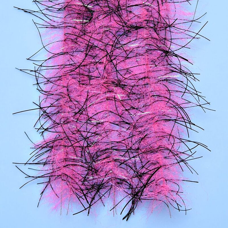 EP® Tarantula Hairy Legs Brush 1" / Black / Hot Pink Chenilles, Body Materials