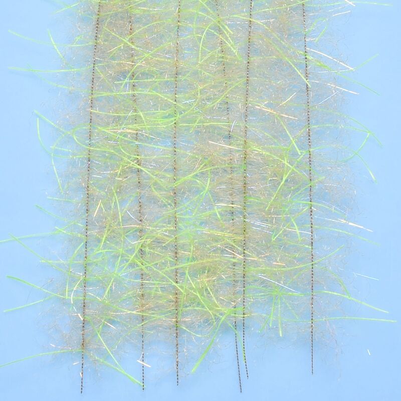 EP® Tarantula Hairy Legs Brush 1" / Chartreuse / Tan Chenilles, Body Materials